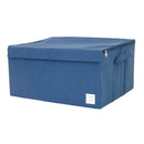 収納ボックス ファブリック 取っ手 持ち手 ふた付き フタ 蓋つき 衣類収納 小物収納 ケース 入れ物 折りたたみ 折り畳み 幅53cm 高さ27cm 【納期A】【toh-277509】