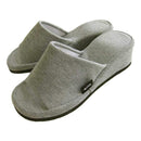 スリッパ ヒールあり 女性 レディース シンプル グレー ブラック 黒 【納期A】【toh-283982】