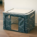 収納ボックス 折り畳み 折りたたみ スタッキング 縦積み 北欧 デザイン インテリア 収納ケース ふた付き 覗き窓 押入れ収納 クローゼット 衣装ケース 洋服 【納期A】【toh-298270】