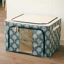 収納ボックス 折り畳み 折りたたみ スタッキング 縦積み 北欧 デザイン インテリア 収納ケース ふた付き 覗き窓 押入れ収納 クローゼット 衣装ケース 洋服 【納期A】【toh-298270】