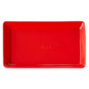 お皿 プレート 角型 長方形 陶器 磁器 電子レンジ対応 食器 焼魚用 おかず用 メイン料理 日本製 おしゃれ レッド ブルー グリーン イエロー 【納期A】【toh-298825】