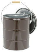 米びつ 5kg 保存容器 入れ物 おしゃれ インテリア 密閉 密封 防虫 洗える 耐久性 トタン 缶 ライスストッカー オバケツ 日本製 【納期A】【toh-312862】