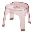 風呂椅子 30cm 座高 高さ 腰掛け バスチェア バススツール 透明 クリア 高級感 ピンク ブラウン 茶色 ブルー 青 【納期A】【toh-317153】