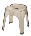 風呂椅子 35cm 座高 高さ 腰掛け バスチェア バススツール 透明 クリア 高級感 ピンク ブラウン 茶色 ブルー 青 【納期A】【toh-317156】