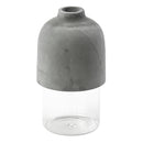 フラワーベース 花瓶 花びん 鉢 ケース 入れ物 一輪挿し ガラス コンクリート 異素材 おしゃれ スタイリッシュ モダン 花 観葉植物 インテリア 【納期A】【toh-340999】