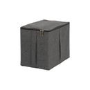 収納ボックス 収納ケース 取っ手付き ダブルファスナー 小物入れ ファブリックケース 衣装ケース リビング アイボリー 白系 グレー ブラウン 茶色 アースカラー 【納期A】【toh-356457】