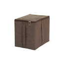 収納ボックス 収納ケース 取っ手付き ダブルファスナー 小物入れ ファブリックケース 衣装ケース リビング アイボリー 白系 グレー ブラウン 茶色 アースカラー 【納期A】【toh-356457】