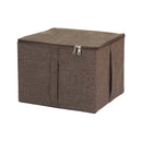 収納ボックス 収納ケース 取っ手付き ダブルファスナー インテリア 小物入れ ファブリックケース 衣装ケース アイボリー 白 グレー ブラウン 茶色 アースカラー 【納期A】【toh-356460】