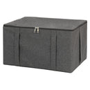 収納ボックス 収納ケース 取っ手付き ダブルファスナー 小物入れ ファブリックケース 衣装ケース マルチ収納 アイボリー 白系 グレー ブラウン 茶 アースカラー 【納期A】【toh-356463】