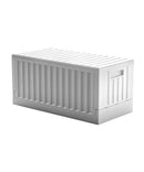 コンテナボックス 収納ケース 折りたたみ 収納ボックス 折り畳み おしゃれ インテリア 小物入れ 直方体 長方形 ホワイト 白 ブラック 黒 倉庫 車庫 45L 【納期A】【toh-358895】