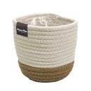 プランターカバー 鉢カバー 3号 4号 サイズ対応 ロープ おしゃれ 室内 観葉植物 インテリアグリーン 床キズ防止 フローリング傷防止 カフェ風インテリア 【納期A】【toh-394671】