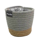 プランターカバー 鉢カバー 3号 4号 サイズ対応 ロープ おしゃれ 室内 観葉植物 インテリアグリーン 床キズ防止 フローリング傷防止 カフェ風インテリア 【納期A】【toh-394671】