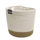 プランターカバー 鉢カバー 5号 6号 サイズ対応 ロープ おしゃれ ナチュラル かわいい 観葉植物 インテリアグリーン 床キズ防止 フローリング傷防止 カジュアル 【納期A】【toh-394673】