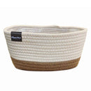 プランターカバー 鉢カバー ワイド 横長 3号 4号 サイズ対応 ロープ おしゃれ 室内 観葉植物 インテリアグリーン 床キズ防止 フローリング カジュアル カフェ風 【納期A】【toh-394679】