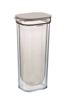 カラフェ 1L 水差し ピッチャー  ウォーターグラス 食器 グラス カトラリー 水さし ウォーターピッチャー 1000ml 水筒 結露しにくい 二重構造 ダブルウォール 【納期A】【toh-398155】