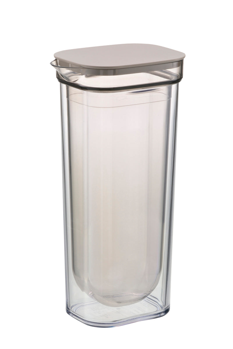 カラフェ 1L 水差し ピッチャー  ウォーターグラス 食器 グラス カトラリー 水さし ウォーターピッチャー 1000ml 水筒 結露しにくい 二重構造 ダブルウォール 【納期A】【toh-398155】