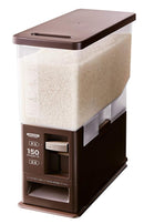 米びつ スリム 5kg 対応 おしゃれ 米櫃 洗える 中身が見える 小人数 1人暮らし ひとり暮らし キャスター付き 計量 レバー 無洗米対応 コンパクト 小型 小さい 【納期A】【toh-4974908750496】