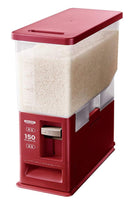 米びつ スリム 5kg 対応 おしゃれ 米櫃 洗える 中身が見える 小人数 1人暮らし ひとり暮らし キャスター付き 計量 レバー 無洗米対応 コンパクト 小型 小さい 【納期A】【toh-4974908750496】