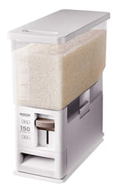 米びつ スリム 5kg 対応 おしゃれ 米櫃 洗える 中身が見える 小人数 1人暮らし ひとり暮らし キャスター付き 計量 レバー 無洗米対応 コンパクト 小型 小さい 【納期A】【toh-4974908750496】