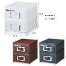 引出しつきボックス 2段 収納ボックス 引出し収納ボックス 【納期A】【190711】