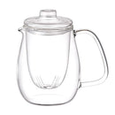 ティーポット ガラス おしゃれ 耐熱ガラス ティポット シンプル 透明 茶こし ふた付き 【納期A】【204892】