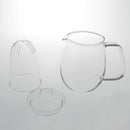 ティーポット ガラス おしゃれ 耐熱ガラス ティポット シンプル 透明 茶こし ふた付き 【納期A】【204892】