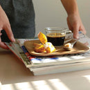 お盆 トレー トレイ 滑りにくい 小さいサイズ ミニ 木目 木製 ウッド ノンスリップ加工 【納期A】【204957】