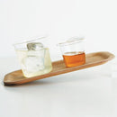 お盆 トレー トレイ 滑りにくい 小さいサイズ ミニ 木目 木製 ウッド ノンスリップ加工 【納期A】【204957】