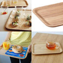 お盆 トレー トレイ 滑りにくい 小さいサイズ ミニ 木目 木製 ウッド ノンスリップ加工 【納期A】【204957】