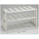 シンク下フリーラック 2段 伸縮タイプ 【納期A】【215888】