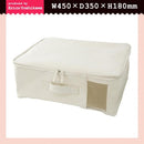 ファブリック収納ボックス 中が見える 小窓付き ふた付き 衣類収納ケース 【納期A】【232318】