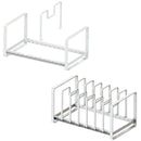 フライパンスタンド 鍋蓋スタンド シンク下 フライパン収納 鍋蓋収納 鍋ぶた 鍋ふた フライパン蓋 鍋ふた置き 鍋蓋置き 鍋蓋 収納 スタンド ラック 山崎実業 【納期A】【233309】