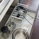 フライパンスタンド 鍋蓋スタンド シンク下 フライパン収納 鍋蓋収納 鍋ぶた 鍋ふた フライパン蓋 鍋ふた置き 鍋蓋置き 鍋蓋 収納 スタンド ラック 山崎実業 【納期A】【233309】