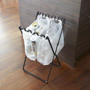 ゴミ箱 折畳み レジ袋 おしゃれ キッチン ごみ箱 折りたたみ 山崎実業 【納期A】【233312】