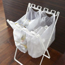 ゴミ箱 折畳み レジ袋 おしゃれ キッチン ごみ箱 折りたたみ 山崎実業 【納期A】【233312】