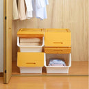 収納ボックス 蓋付き 収納ケース 積み重ね フラップ扉 【納期A】【235022】