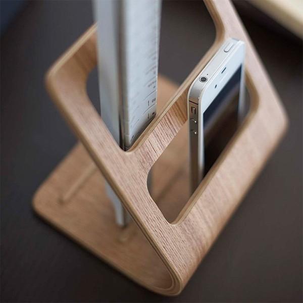 リモコンラック リモコン置き おしゃれ インテリア 天然木製 スマホ置き 山崎実業 【納期A】【236701】