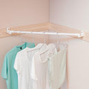 伸縮ポール コーナーに設置できる 室内干しポール 【納期A】【248617】