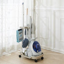 掃除用具入れ 掃除機ストッカー 掃除機収納ラック キャスター付き 掃除用具収納 整理 【納期A】【249051】