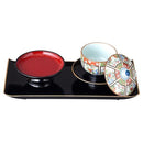 お給仕セット 仏具 湯飲み 湯呑み 蓋 茶托 菓子台 お盆 トレー トレイ すべり止め 滑り止め 仏事 法事 寺 おもてなし 食器 有田焼 日本製 【納期A】【809643】