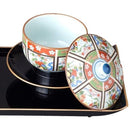 お給仕セット 仏具 湯飲み 湯呑み 蓋 茶托 菓子台 お盆 トレー トレイ すべり止め 滑り止め 仏事 法事 寺 おもてなし 食器 有田焼 日本製 【納期A】【809643】