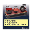 仏膳 5点セット 仏膳 仏具 膳 飯碗 汁椀 高月 箸 お供え物 お盆 命日 金梨地 山中塗り 【納期A】【809838】