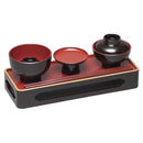 仏膳 5点セット 仏膳 仏具 膳 飯碗 汁椀 高月 箸 お供え物 お盆 命日 金梨地 山中塗り 【納期A】【809838】