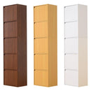 カラーボックス 棚 収納棚 横置き 横向き A4 サイズ 収納可能 隙間収納 すき間 本棚 収納ボックス オープンラック 目隠し 扉 戸 ドア シンプル 木目柄 スリム 白 【納期A】【a4-t5d】