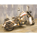 ブリキ おもちゃ 置き物 バイク インテリア オブジェ レトロ ビンテージ風 ハーレー風 ノスタルジー 飾り おしゃれ 二輪車 かっこいい 【納期C】【akz-1104e-2344】