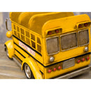 ブリキ おもちゃ 置き物 車 CDラック 収納 入れ物 容器 オブジェ レトロ ビンテージ風 ノスタルジー おしゃれ イエロー 黄色 バス 自動車 【納期C】【akz-1104e-2460】