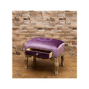 スツール 椅子 腰掛け おしゃれ 姫系 インテリア ヨーロピアン 北欧 ガーリー かわいい クラシック 古風 レトロ ベルベット 生地 上品 イス 引き出し付き 収納 【納期C】【akz-16st01】