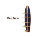 壁 収納 ウォールラック ウォールシェルフ 壁面 インテリア 5段 ラック 棚 サーフボード モチーフ デザイン おしゃれ 西海岸風 アメリカン 【納期C】【akz-18mg143m6n】