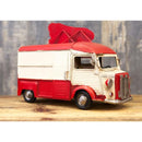 ブリキ おもちゃ 置き物 車 インテリア オブジェ 玩具 オモチャ レトロ ビンテージ風 おしゃれ 味わい 自動車 ホットドッグ 宅配 移動販売 【納期C】【akz-1910e-8115】