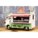 ブリキ おもちゃ 置き物 車 インテリア オブジェ レトロ ビンテージ調 ノスタルジー 風合い おしゃれ 味わい 緑 自動車 ピザ pizza 宅配 【納期C】【akz-2004e-8355】